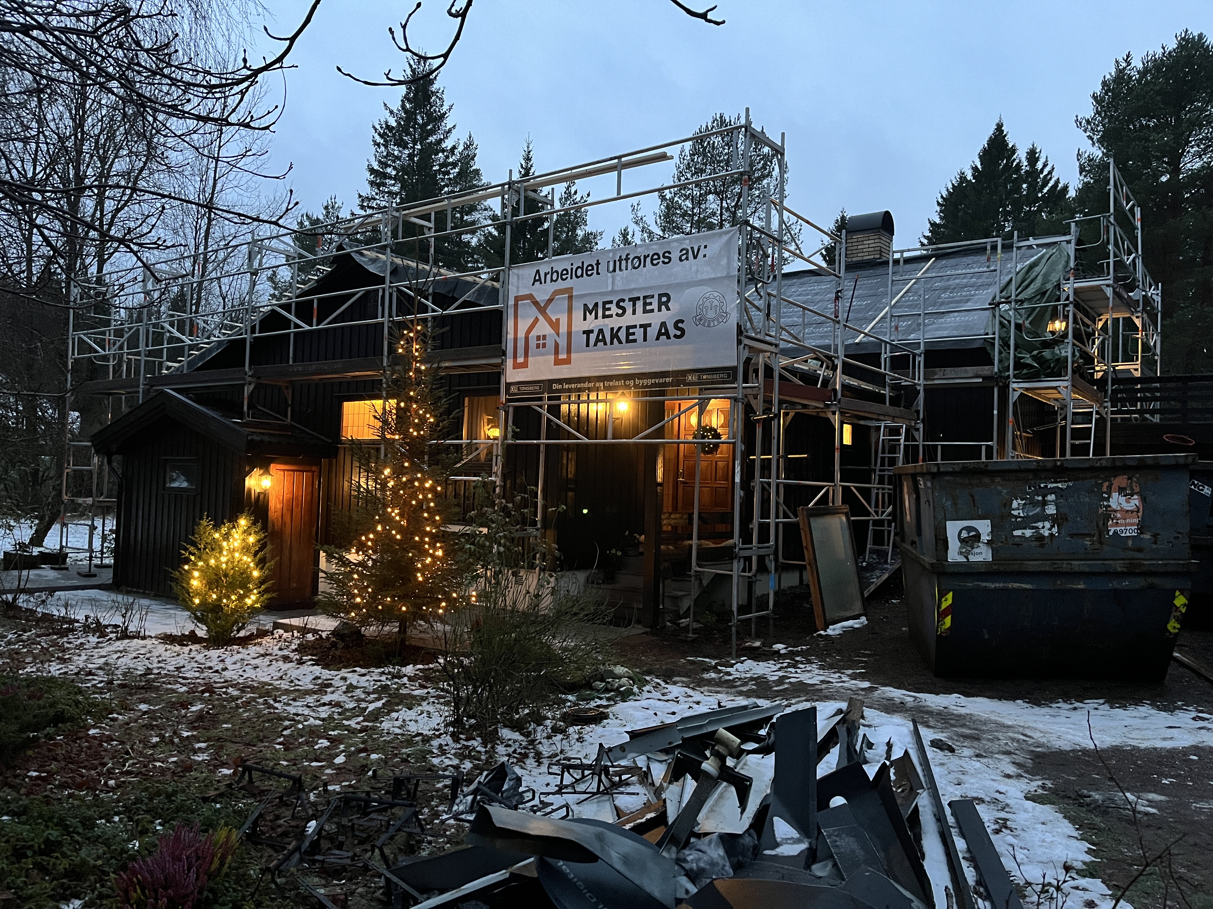 Steg 2: Rigging, stillas og sikring